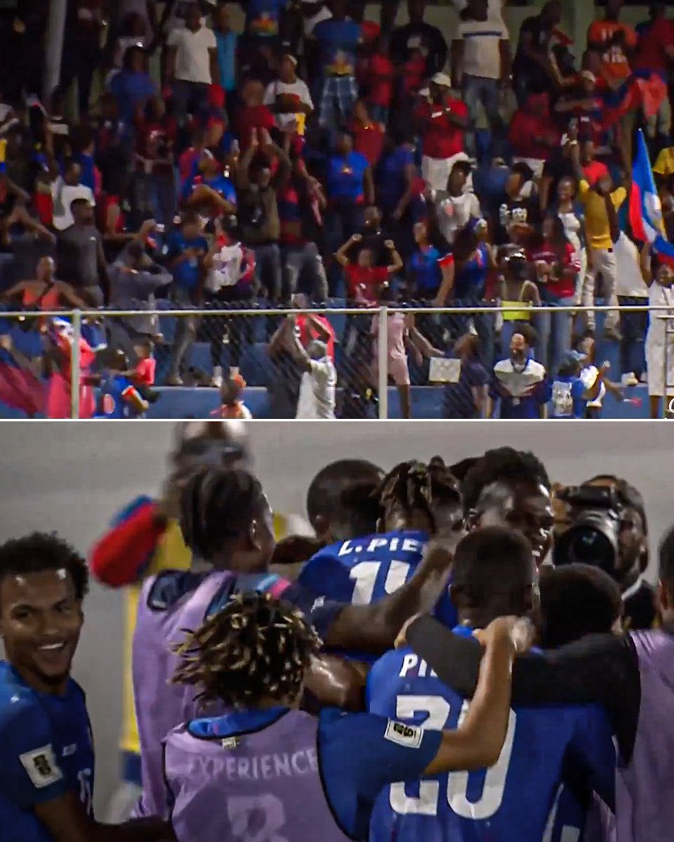 _BeFootball's tweet image. Haïti 🇭🇹 s’est qualifié à la Coupe du Monde 𝗦𝗔𝗡𝗦 𝗝𝗢𝗨𝗘𝗥 𝗨𝗡 𝗦𝗘𝗨𝗟 𝗠𝗔𝗧𝗖𝗛 𝗔 𝗗𝗢𝗠𝗜𝗖𝗜𝗟𝗘. 😳

𝗘𝗡𝗖𝗢𝗥𝗘 𝗣𝗟𝗨𝗦 𝗦𝗬𝗠𝗕𝗢𝗟𝗜𝗤𝗨𝗘 : le pays a décroché sa qualif le jour de commémoration des 222 ans de la Bataille de Vertières, qui a marqué la fin de…