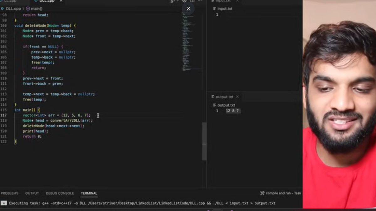 abhibhatti1546's tweet image. Along with solving the array problem, I revised the doubly linked list 🚀
.
.
.
#Algorithms #DataStructure #Coding #Tech #LearnToCode #Programming