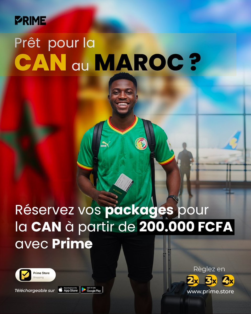 Réservez pour la CAN dès maintenant, réglez plus tard 🇸🇳

#sénégal #can #maroc