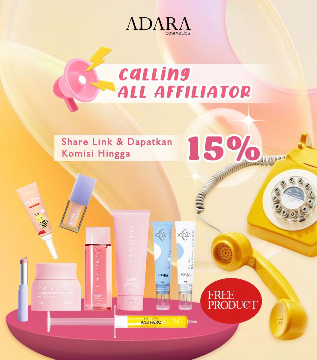 Adara_ID's tweet image. MET HARI RABU BEEUTIES 😍✨ DICARI AFFILIATE KHUSUS PEMULA ‼️✨ 
Yuk buruan klik link di bawah dan join affiliate sekarang⬇️⬇️⬇️
 
forms.gle/vSsDHX8Hp5PgXV…