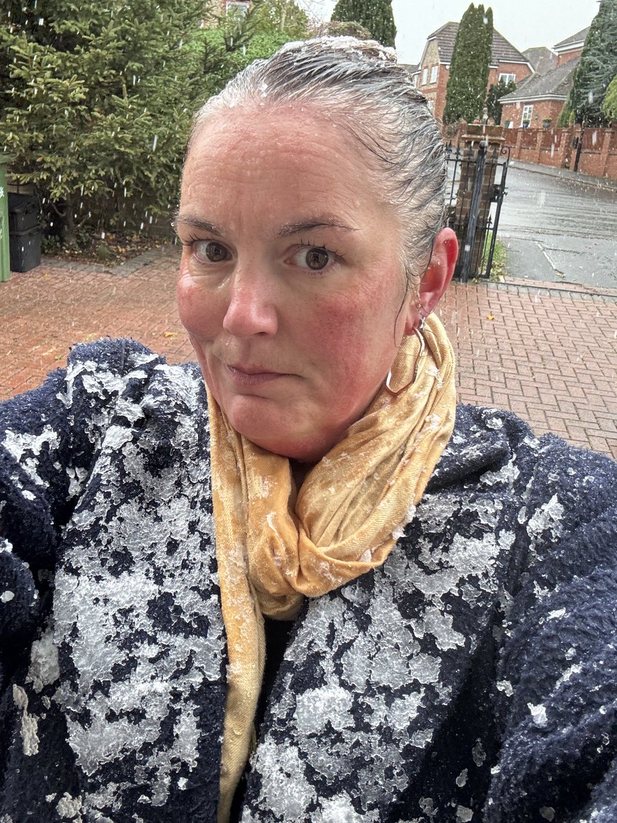 Wasn’t expecting #Snow on the school run ⛄️ - kids delighted - me less so 😞