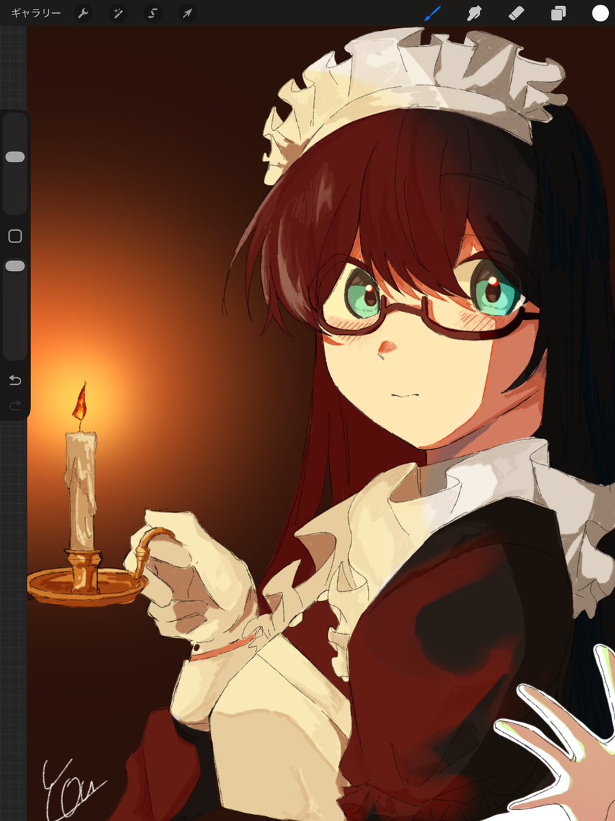 可愛くかけた大淀さんらくがき
#艦これ　#艦これイラスト　#大淀さん