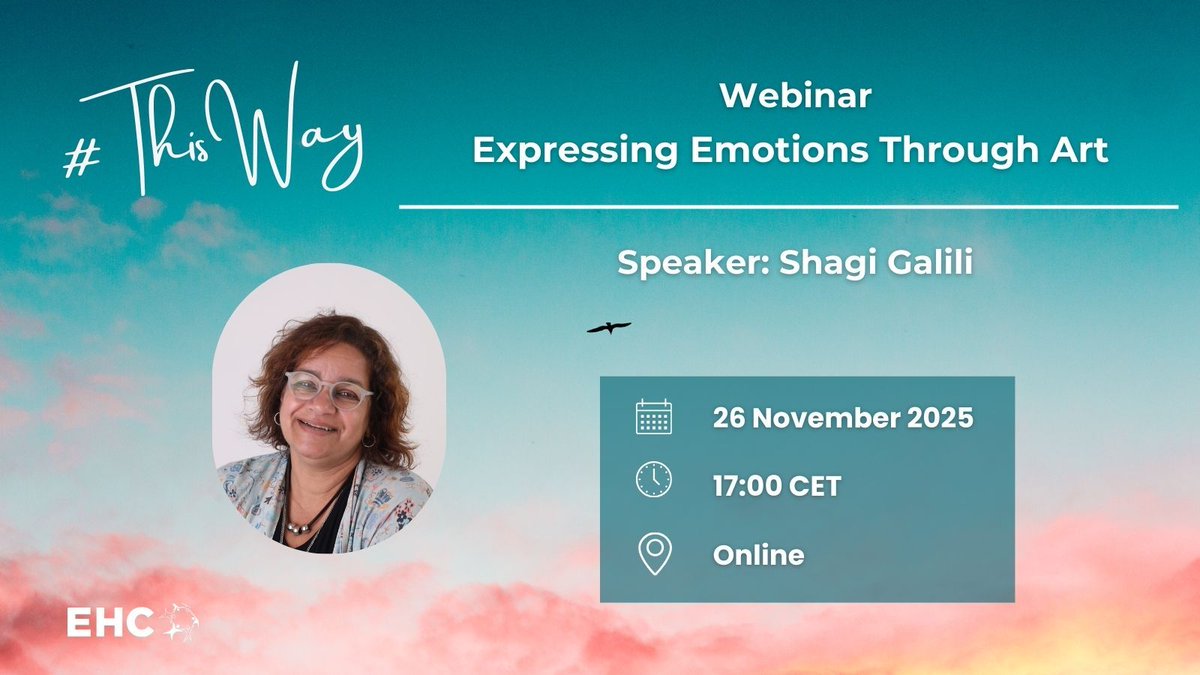 EHC_Haemophilia's tweet image. 🎨 Next week! Join #Art therapist Shagi Galili for our #ThisWay Webinar on creative expression &amp;amp; #MentalHealth 🗓️ 26 Nov 🕐 17:00 🌐 Online 🔗 Register: buff.ly/lmtHd2Q
