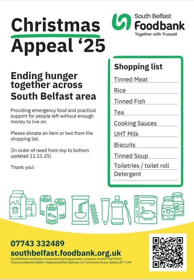 South Belfast Foodbank tweet media