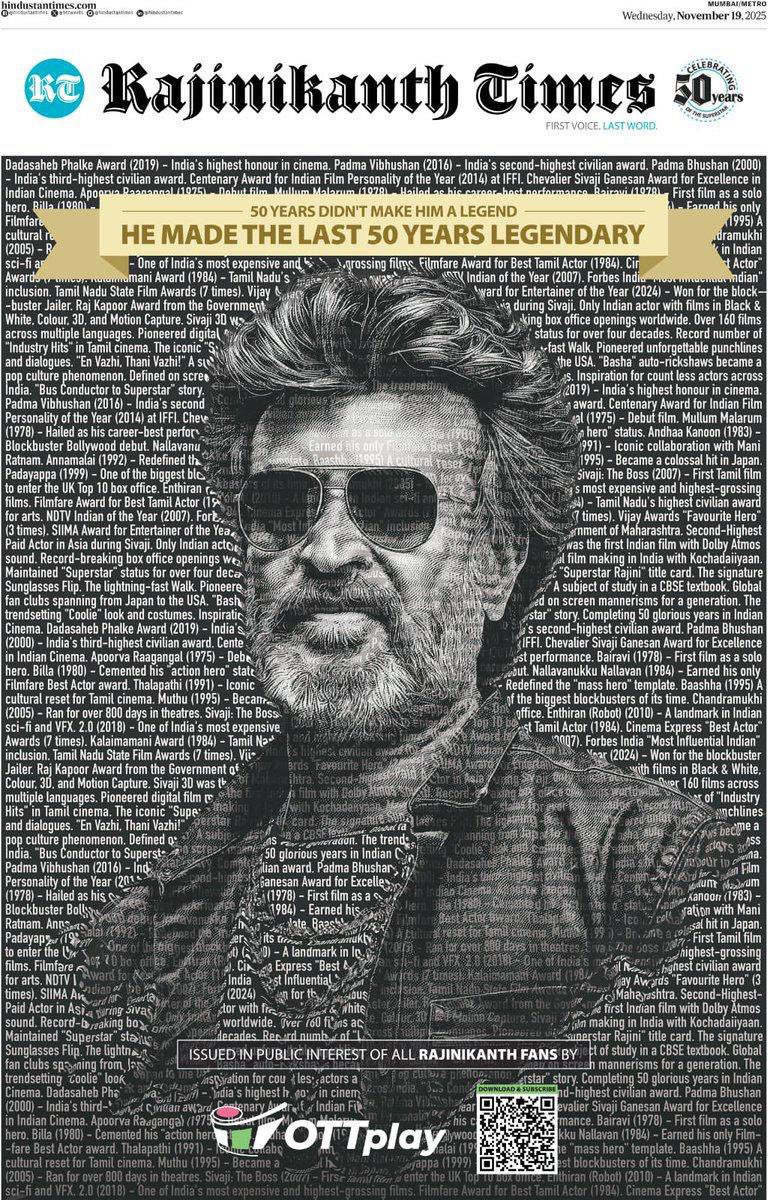 8mm_media's tweet photo. #Thalaivar #Rajinikanth50 #Rajinikanth𓃵  #TamilCinema https://t.co/4jwzHVKRck