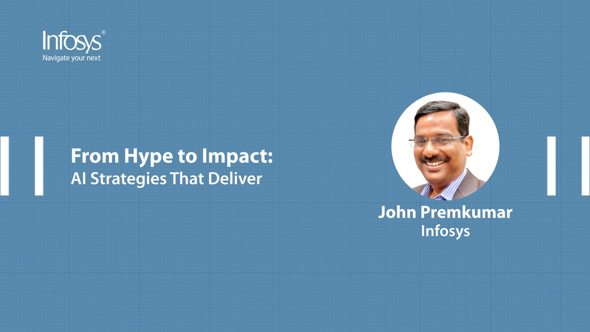 Infosys's tweet image. Successful brands balance AI&apos;s scale with human creativity to maintain originality. John Premkumar of Infosys says, &quot;The goal isn’t to match what others are doing but to find the unique applications of AI that amplify your brand’s distinct value.&quot; 

Read more:…
