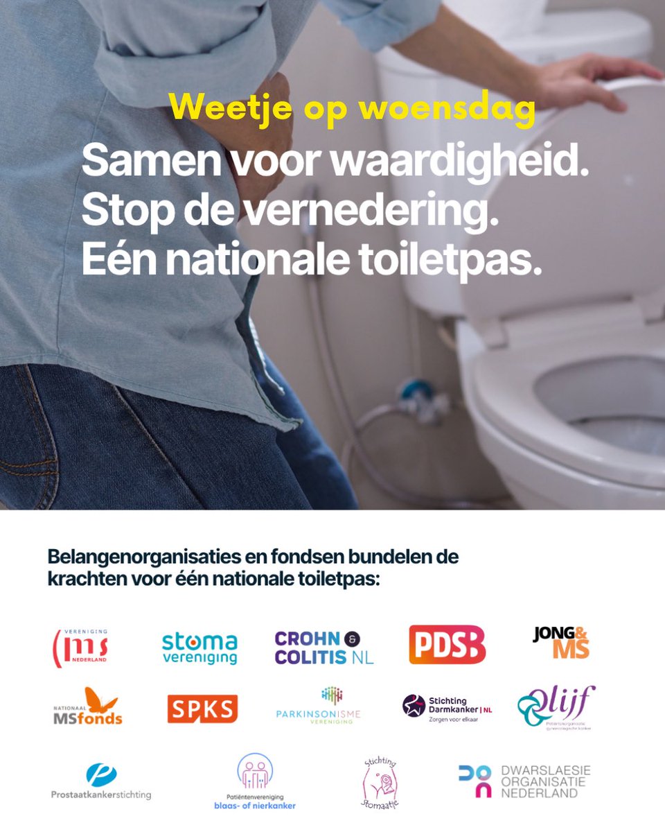 PDSB's tweet image. #WeetjeOpWoensdag: Vandaag is het Wereld Toilet Dag. 🚽

Verschillende belangenorganisaties en fondsen bundelen de krachten voor 1 gezamenlijke toiletpas. 🚾

➡️  pdsb.nl/belangenorgani…

#PrikkelbareDarmSyndroom #WereldToiletDag #toiletpas #stopdevernedering #toegankelijkheid