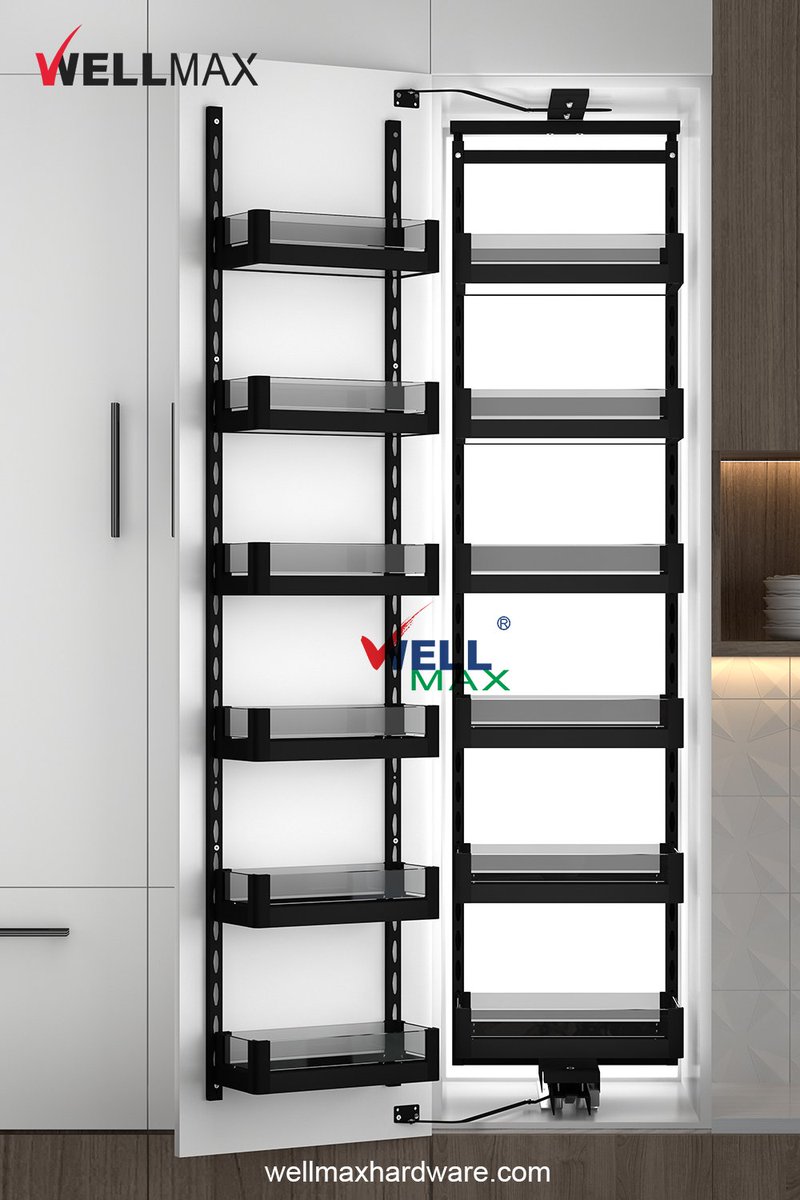 wellmaxhardware's tweet image. Say goodbye to wasted cabinet space! WELLMAX Pull Out Pantry keeps everything within reach — from snacks to spices.✨

🔗 wellmaxhardware.com

 #kitchendesign #pantryunit #smartstorage #homedecor #smartkitchen #homeorganization