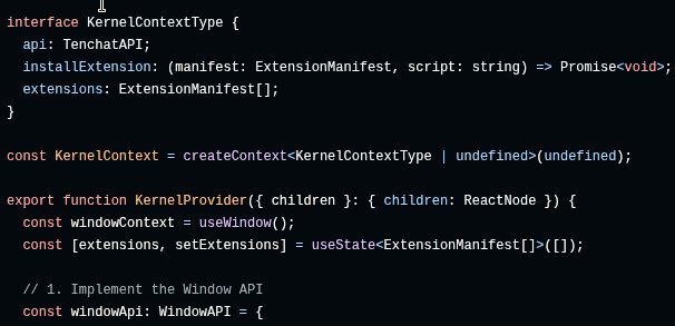 <a href="/tenchat1010/">Tenchat🔟/🔟</a> isn't just encrypted; we're redefining security by isolating every conversation and AI/blockchain extension within its own KernelContext, and leveraging TEEs for unparalleled privacy and control.