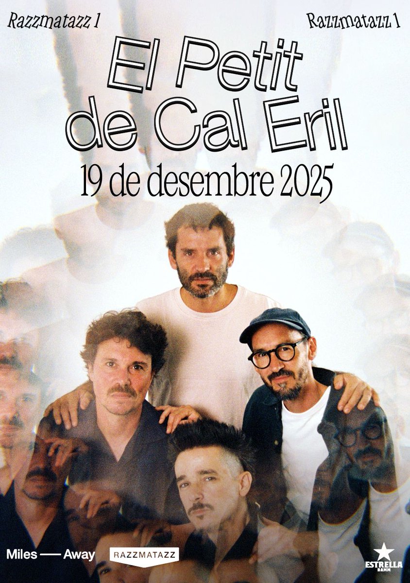 BARCELONA! RAZZMATAZZ!
Falta un mes just pel concert del <a href="/petitdecaleril/">elpetitdecaleril</a> al Razz 1. Ja tens entrada? notikumi.com/channel/razzma…
<a href="/RazzmatazzClubs/">RazzmatazzClubs</a> <a href="/milesawaypro/">Miles Away</a>