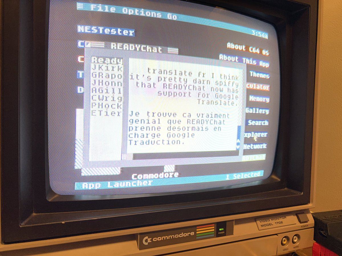 gregnacu's tweet image. Oh, Man! Yes. 🙌 

I just wrote a Google Translate plugin for C64 OS. How cool is this? The format is: 

translate &amp;lt;target-lang-code&amp;gt; text to translate 

The source language is auto detected. #C64