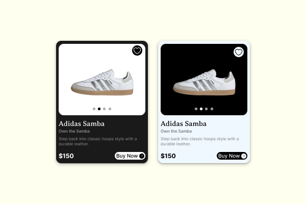 kreoHQ's tweet image. Dark mode or Light mode which one will you be clicking the buy now button on to get your @adidas  Sambas?

#ui #SAMBA #UIDesign