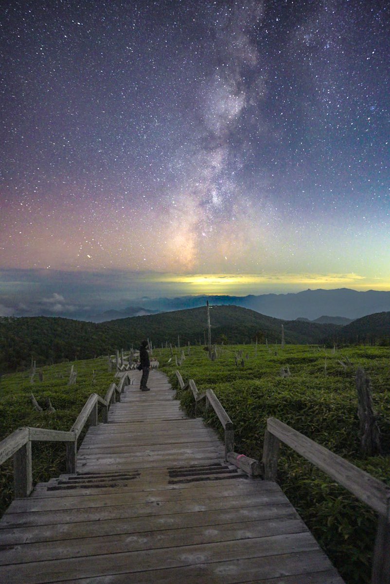 月明かりと天の川を眺めた一夜も特別だった