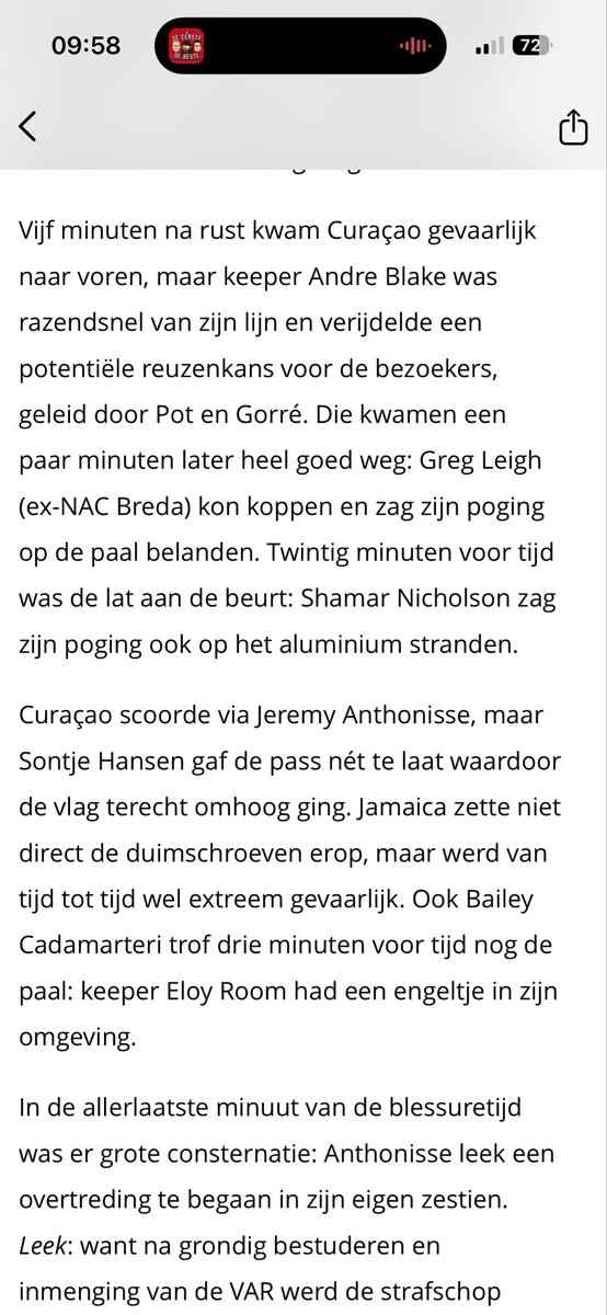 dimitriensing's tweet image. Leigh is Jamaicaan 😃 en wellicht nog op WK ex-#NACpraat