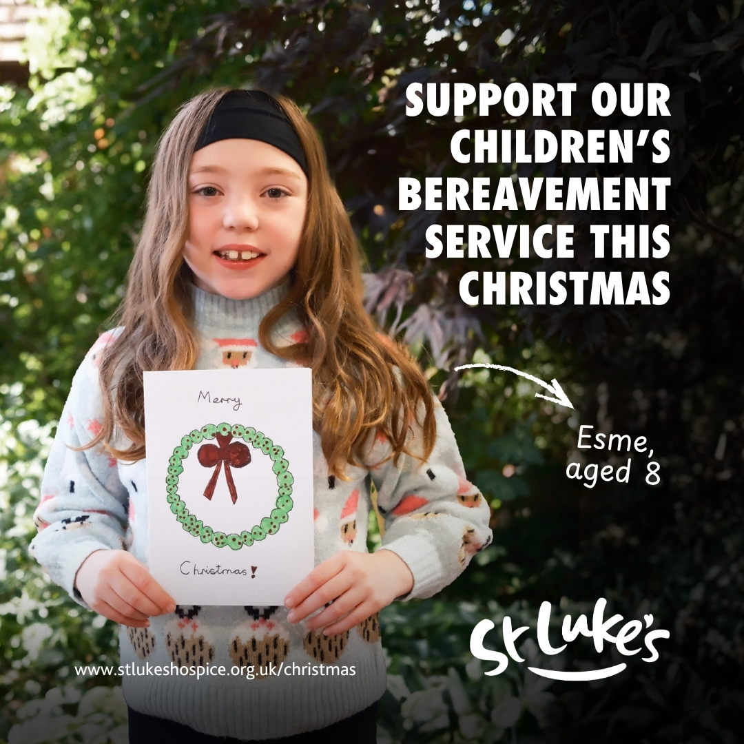 This week, from 17 - 23 November, is Children's Grief Awareness Week, and we are using this opportunity to kickstart our Christmas campaign and raise awareness for our Children’s Bereavement Service which we launched earlier this year. To find out more about our Christmas Appeal,