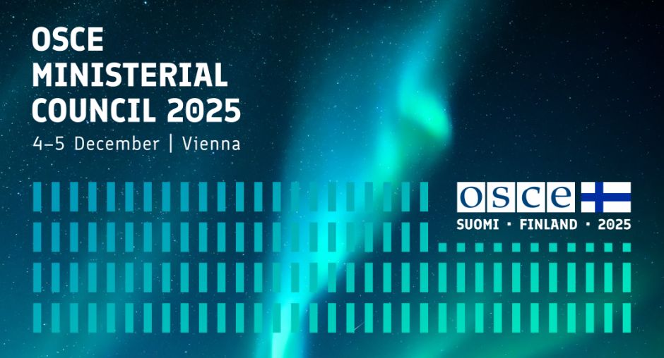 OSCE's tweet image. 🔔 The 32nd OSCE Ministerial Council is just around the corner!

🔵 Media registration is necessary whether participating virtually or in-person.

🔵 Only media reps accredited through the official system will be granted access.

How to register 👉 bit.ly/4p8aIDJ
