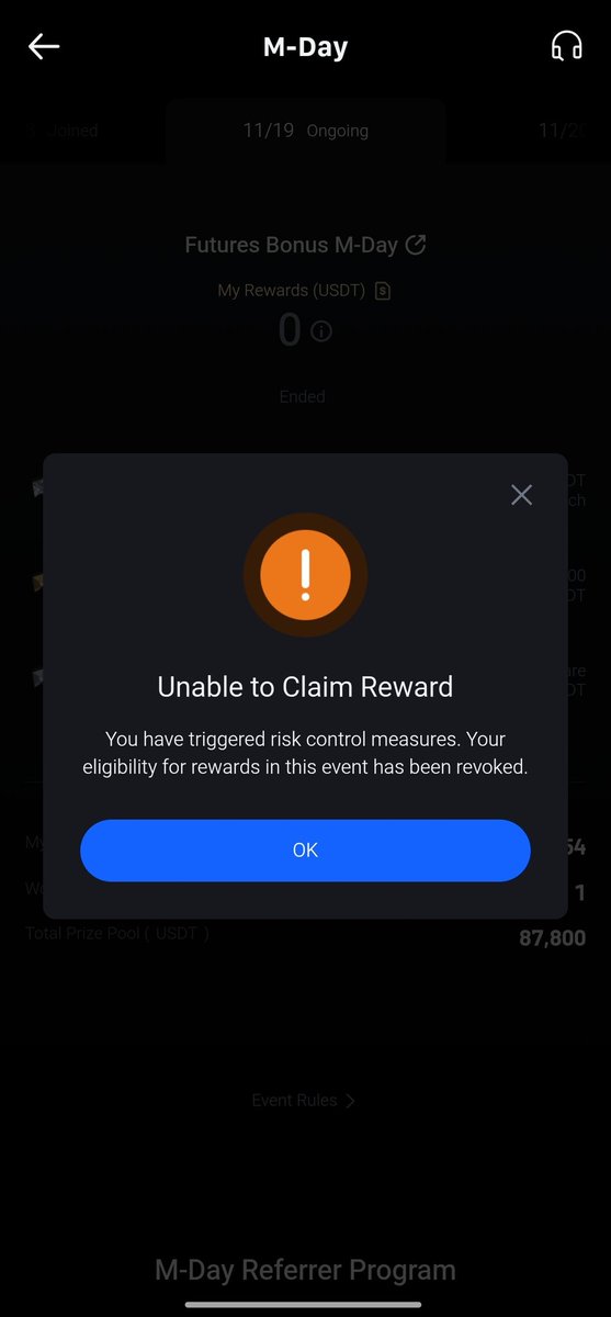 cryptov4ibes's tweet image. SCAM ALERT @MEXC_Official
Real users are getting hit with “risk control” after doing genuine trading volume in M-Day.
No explanation. No transparency. Zero reward.
This is not fairness. This is abuse of trust.
Proofs below ↓
#MEXCScam #MEXCRiskControl #MEXC