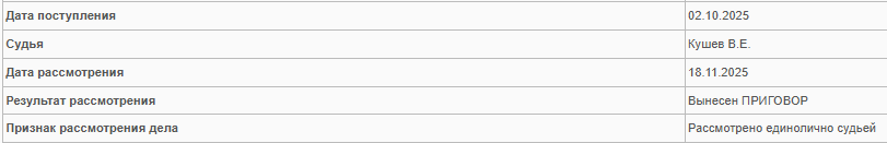 Avn_vlc's tweet image. Я правильно понимаю, что &quot;судья&quot; Кушев В.Е. удалился в совещательную комнату, где совещался сам с собой и вынес приговор единолично?
Судя по фото, он бы меня вообще расстрелял и я еще легко отделался 24мя годами тюрьмы :)