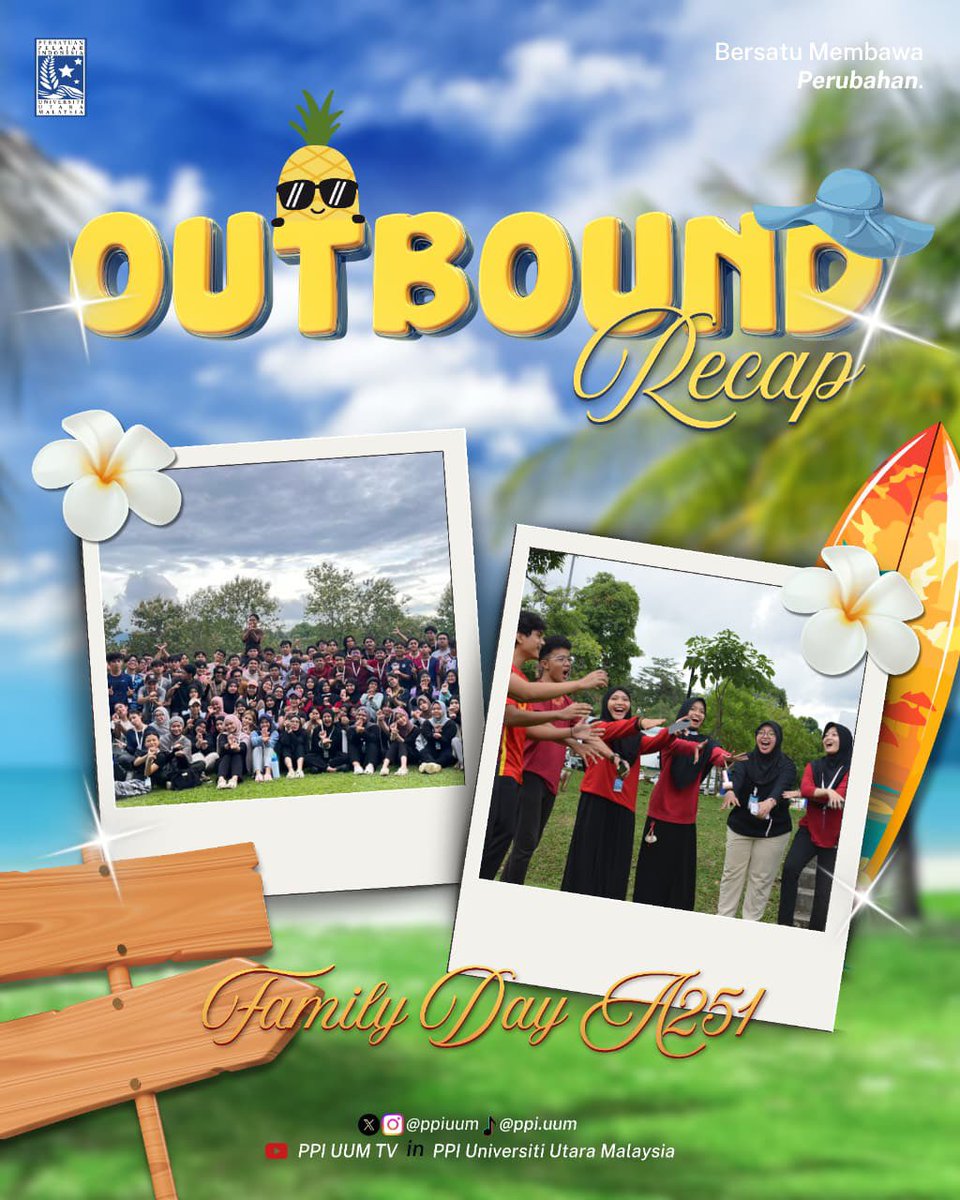 ppiuum's tweet image. Acara kedua dalam rangkaian
Family Day A251 adalah kegiatan
Outbound!

Energi, kolaborasi, dan solidaritas menjadi kunci utama dalam keseruan Outbound A251!