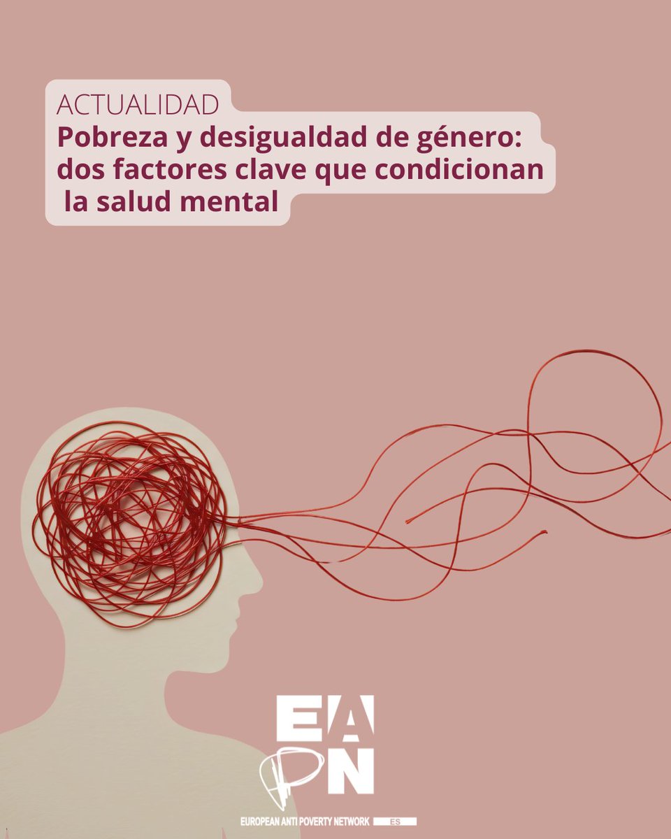 📢 Desde EAPN-ES presentamos el Informe 'Por el derecho al bienestar en salud mental de las mujeres en situación o en riesgo de exclusión social y/o pobreza'
👉la #pobreza y la #desigualdaddegénero afectan directamente a la salud mental de las #mujeres.
#FeminizacióndelaPobreza👇