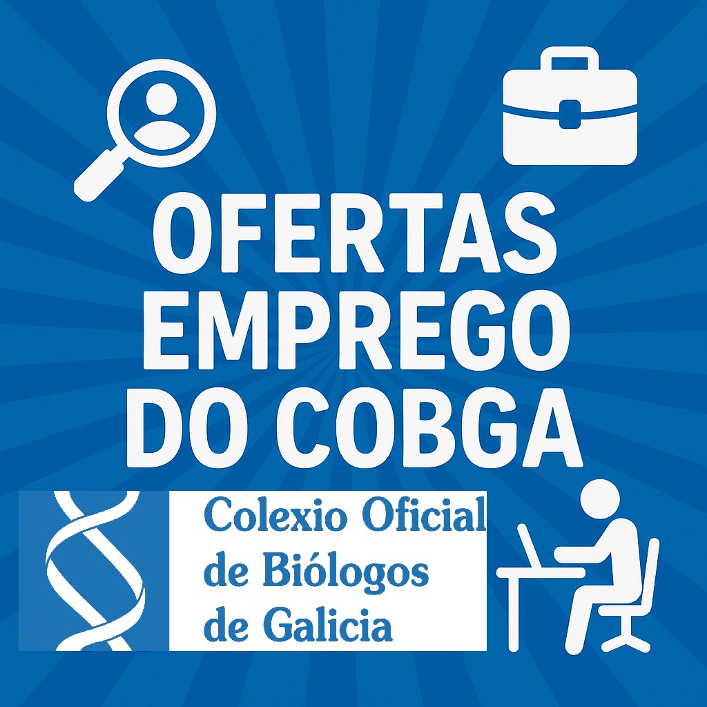COBGalicia's tweet image. Derradeiras ofertas fe emprego no COBGA:
- Educador ambiental
- Adjunto responsable área Microbiología
cobga.e-gestion.es/ZonaColegiado/…
#emprego #biologos #bioloxia #biologia #ambiental #microbioloxia
#microbiologia