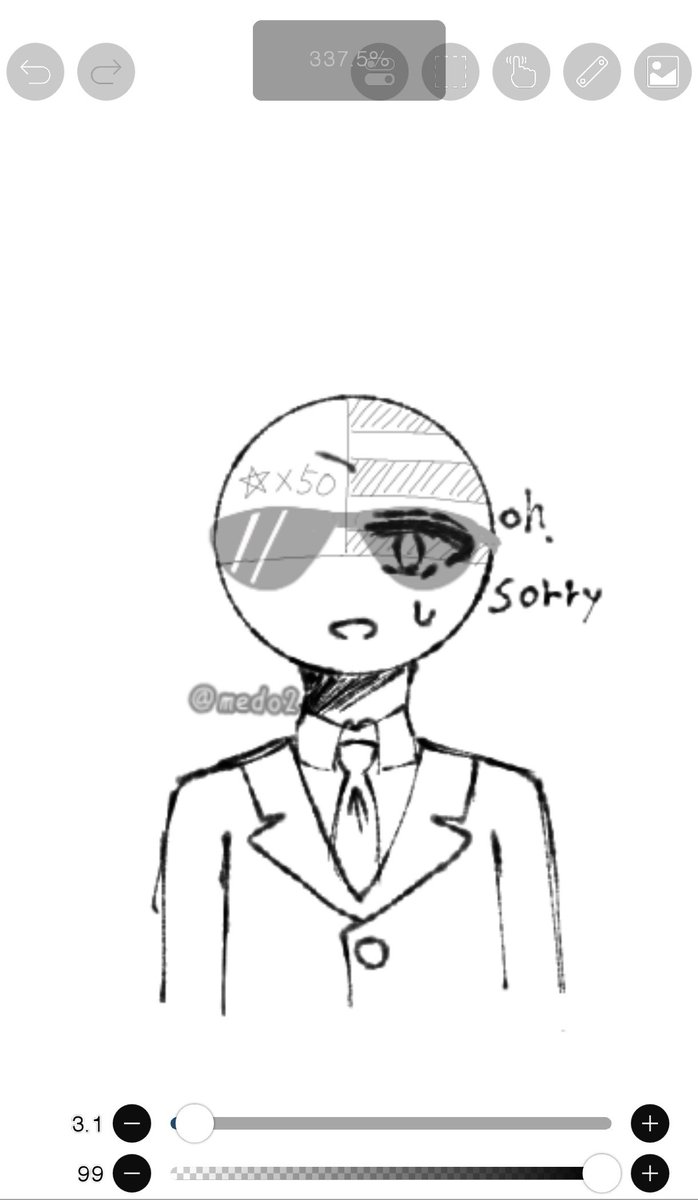 medo2__'s tweet image. 落書きです〜
#CountryHumans