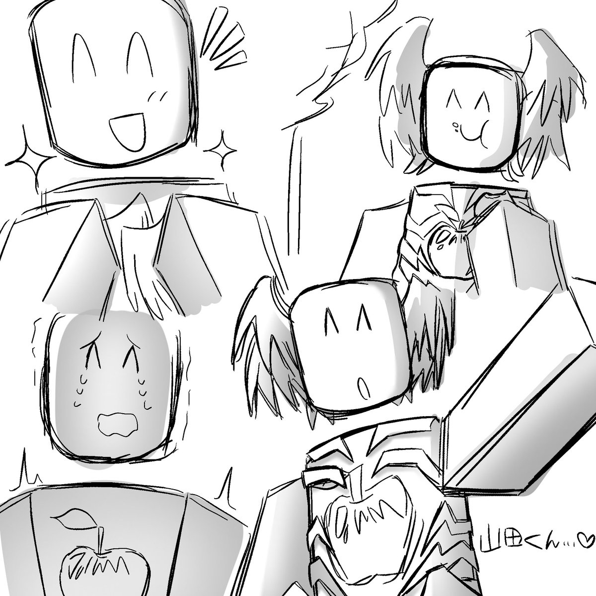 AJIさんのOCくんを勝手に描かせて貰いました、我が身の愚行をお許し