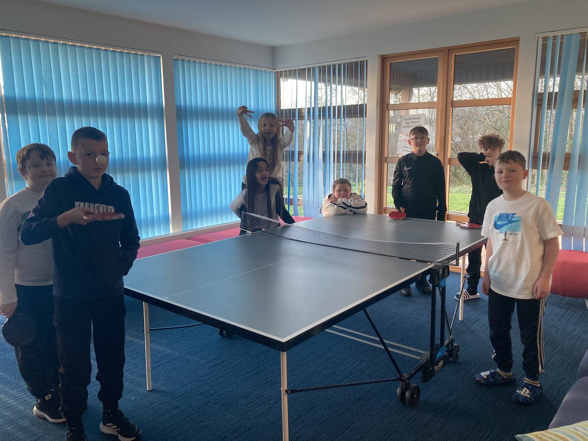 Our P7s are tired this morning after an exciting night of football, but are still able to organise and run a table tennis tournament 🤣