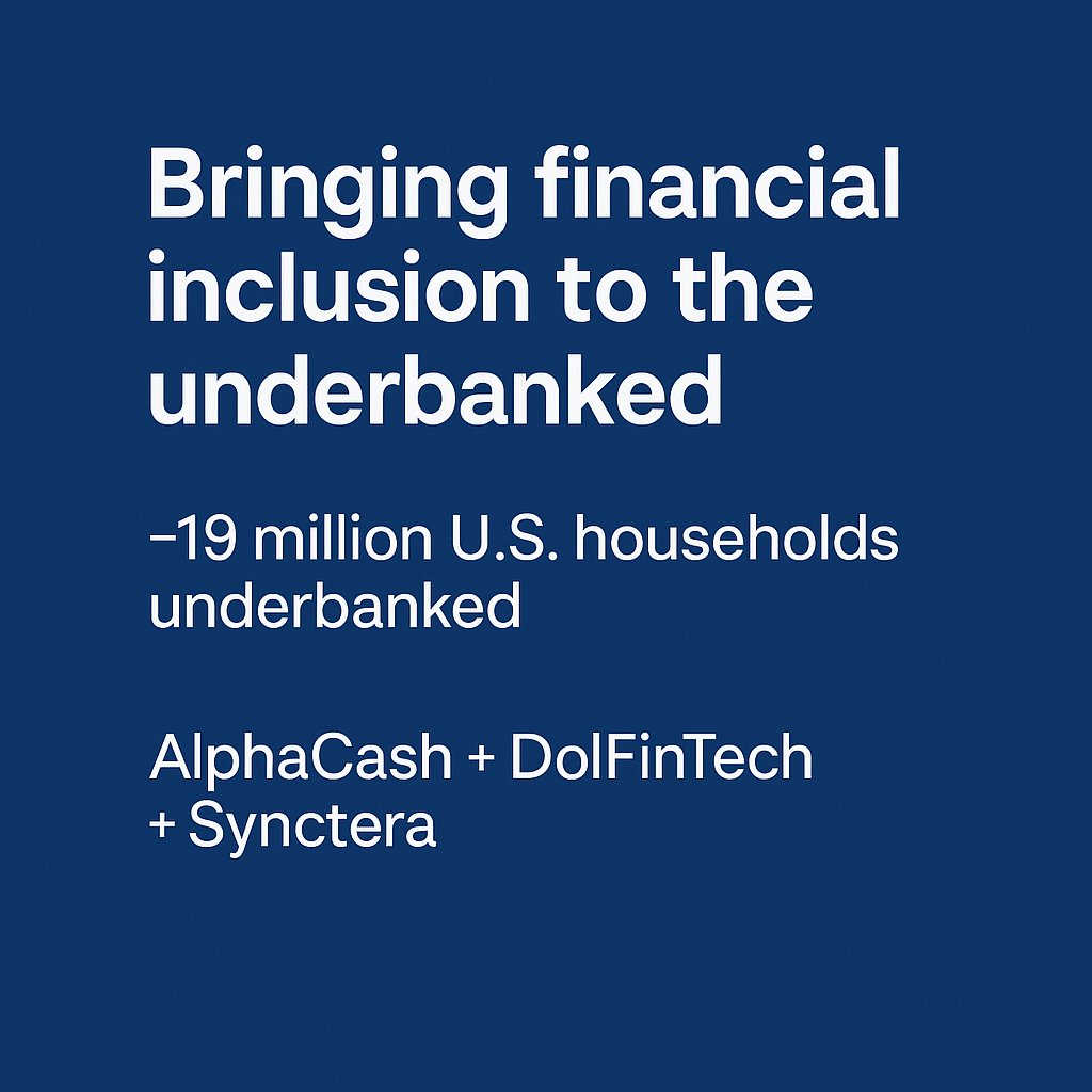 AlphaModus's tweet image. With ~19 million U.S. households under-banked $AMOD is coming to help!

@AlphaModus via AlphaCash is bringing check-cashing, money-transfer &amp;amp; embedded finance to the underserved who don&apos;t have access.

#EmbeddedFinance #Fintech #Underbanked #AlphaCash #AMOD #RetailAI…
