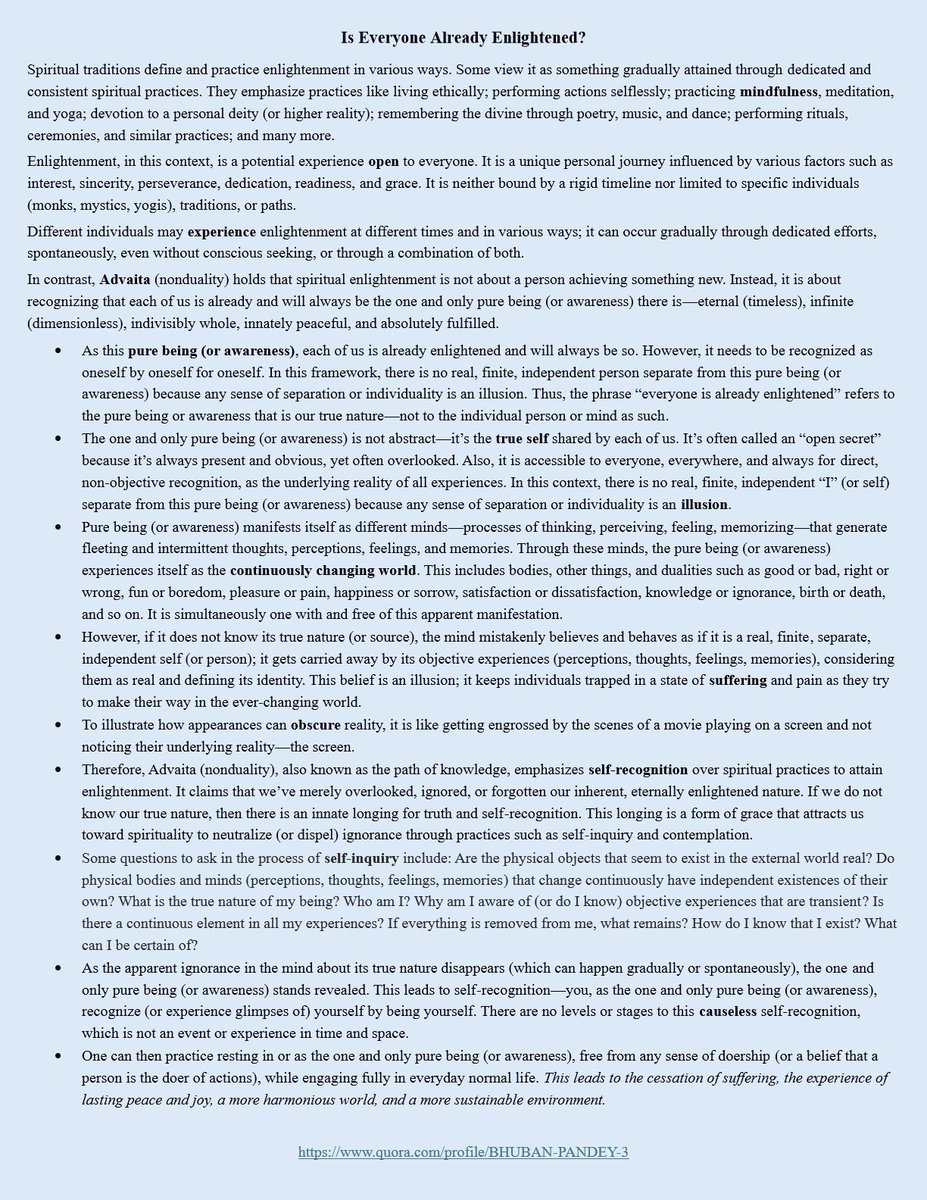 LearnVedant's tweet image. 🙏🙏🙏
Is Everyone Already Enlightened?