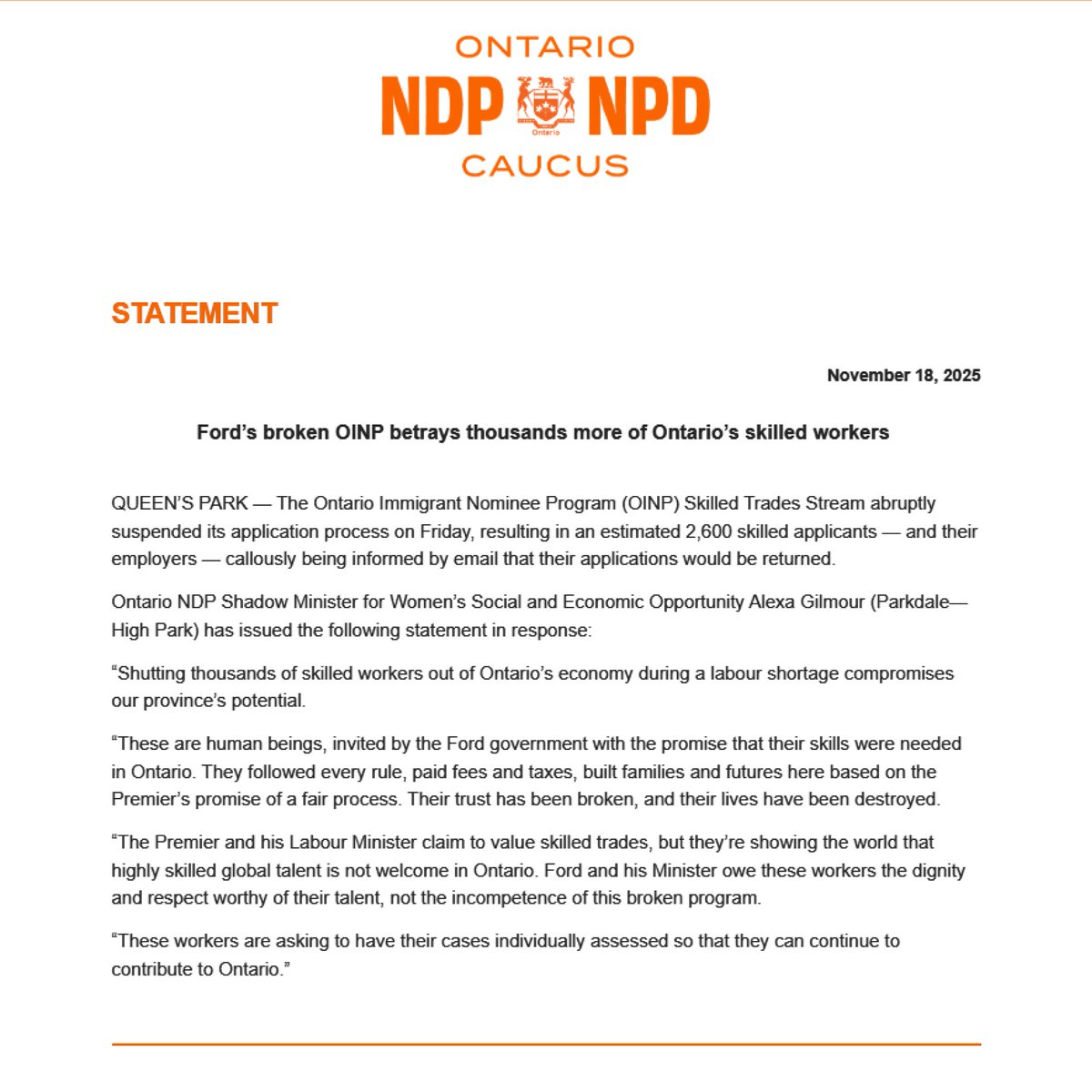 CFifeKW's tweet image. This situation keeps getting worse. Shame on the govt for betraying people who put their faith in them. What they got in return was many months of waiting in vain for a decision. Patience was rewarded with a callous email on Friday to tell them it was all for nothing. #onpoli