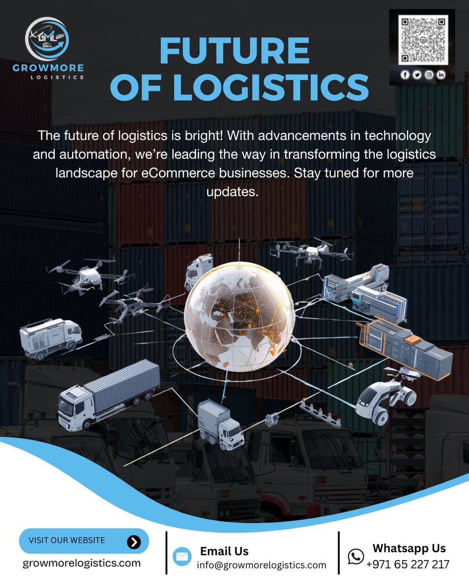 growmore_logist's tweet image. Transforming the logistics landscape for eCommerce businesses. DDP services from China to UAE and free delivery to Amazon FBA &amp;amp; Noon FBN warehouses. ✅

📧info@growmorelogistics.com
🌐 growmorelogistics.com 

#GrowMoreLogistics #GML #CHINA #UAE #Amazon #FBA #Noon #FBN