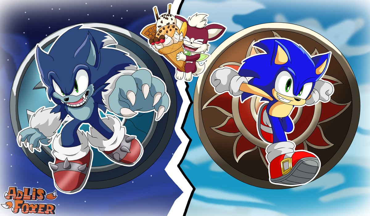 AdlisFoxer's tweet image. For (a bit late) Sonic Unleashed  17th anniversary 
#sonicunleashed #SonicTheHedgehog #sonicfanart #werehog #sonicthewerehog