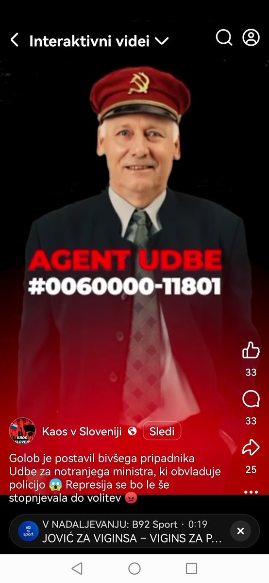 Aja, bodoči notranji minister je tudi bil agent UDBE? 🤔👇
Vir FB Kaos v Sloveniji