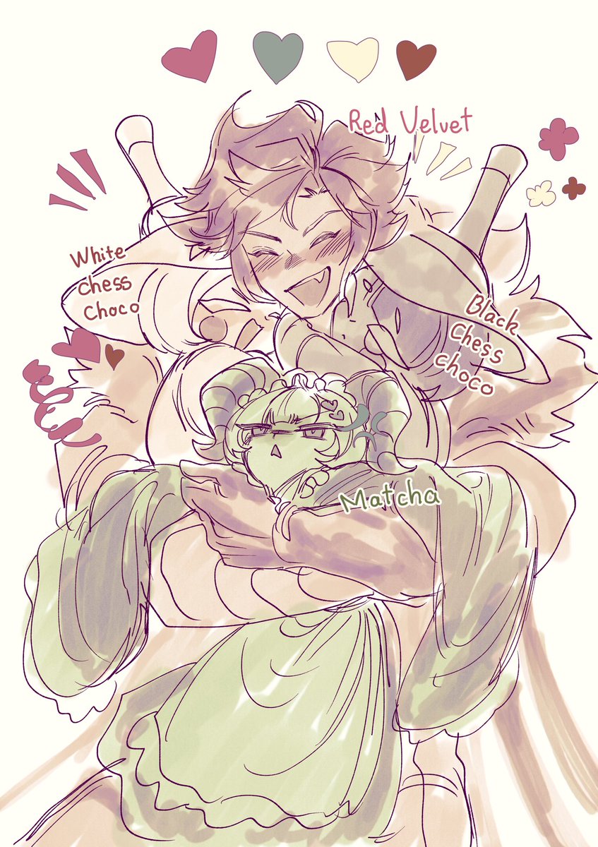 thapnhi141206's tweet image. siblings❤️💚🤎🤍
#Redvelvetcookie
#Chesschococookie
#Matchacookie