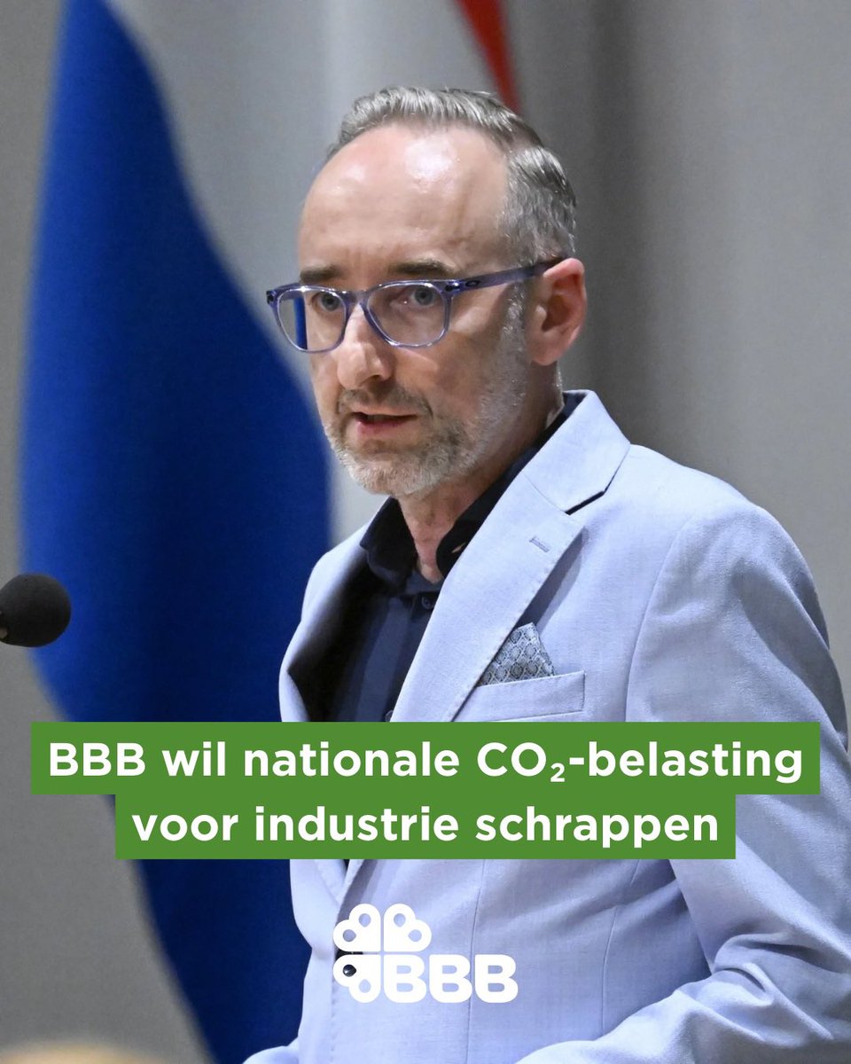 “Onze industrie verdient stabiliteit, geen fiscale draaiknoppen”, zegt <a href="/henkvermeer/">Henk Vermeer</a>.

✅ BBB doet het voorstel (amendement) om de nationale CO₂-heffing volledig en ook écht af te schaffen. “Overbodige nationale kop bovenop Europees beleid.”

#Belastingplan