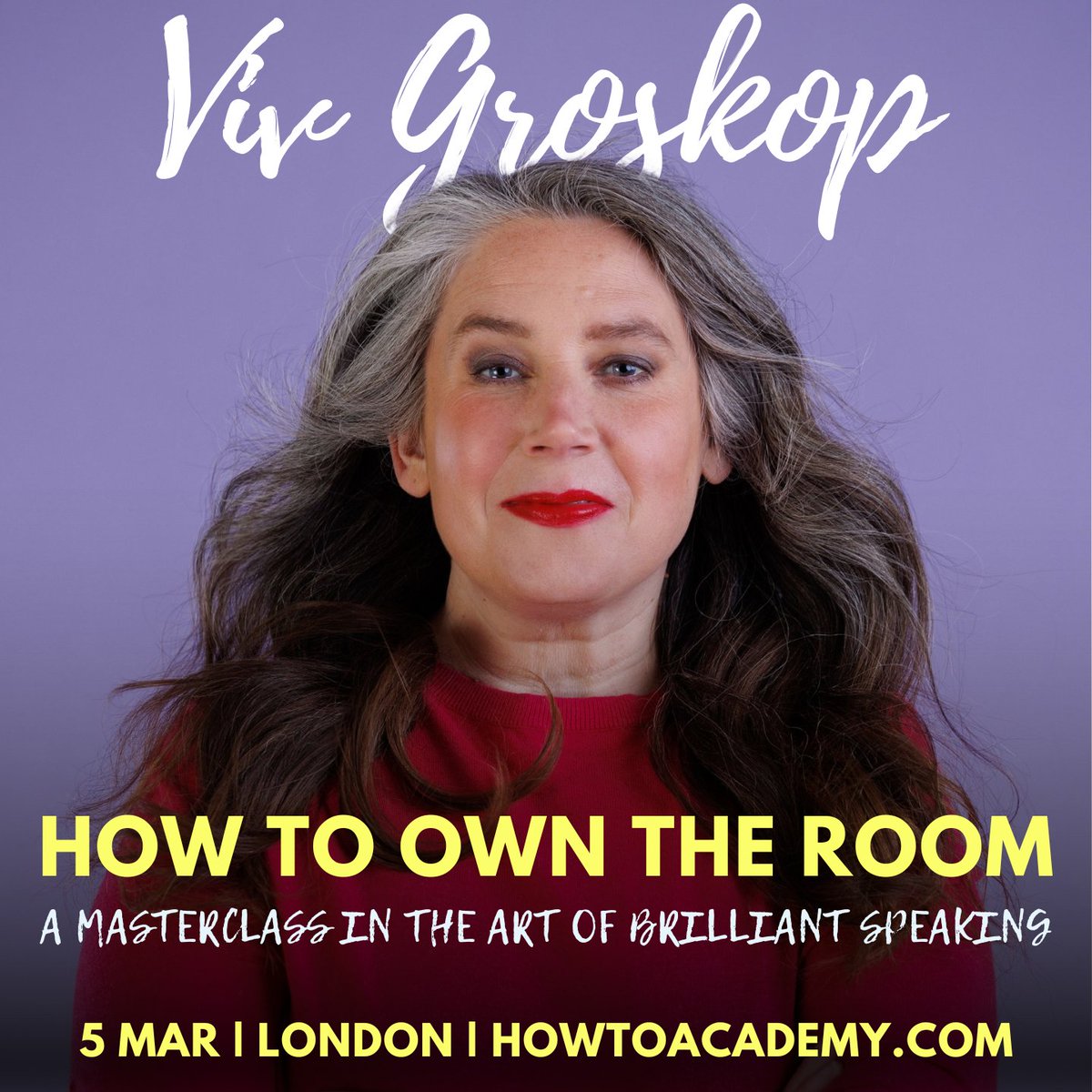howtoacademy's tweet image. Comedian. Podcaster. Phenomenon. @VivGroskop is not only a hugely accomplished public performer: she can teach every woman how to be heard, without pretending to be someone they’re not.

Thu, 5 Mar | 7:30pm | London
Tickets: howtoacademy.com/events/how-to-…