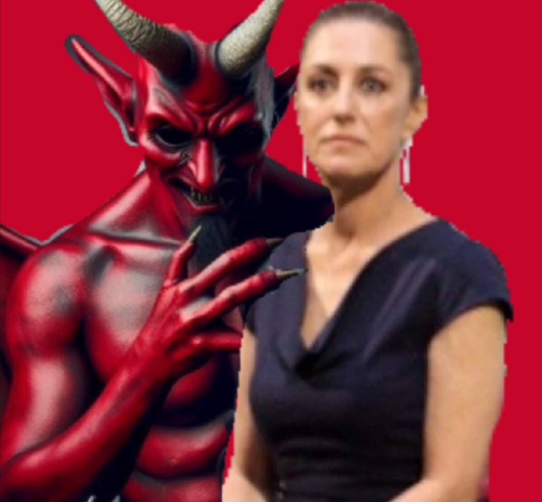 CitlaCarvajaI's tweet image. &quot;El demonio del Bienestar&quot;
👇
Claudia Sheinbaum es un Peligro para México 
👇
#ClaudiaMexicoTeREPUDIA
#MorenaDestruyendoAMexico

Quién está de acuerdo ?🤚