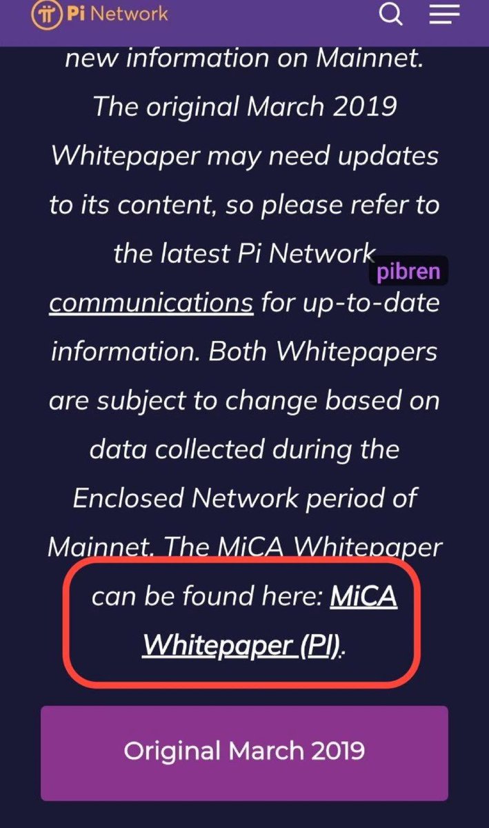 Dungpikachu's tweet image. Pi Network confirms that the 2019 Whitepaper will be updated and all future guides will follow the new MiCA (Pi) Whitepaper. This marks Pi&apos;s transition to a globally recognized digital asset as we move closer to Mainnet 
minepi.com/wp-content/upl…
#PiNetwork #MiCA…