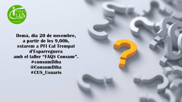 CUS - Salut + Consum + Alimentació (@cus_usuaris) on Twitter photo 
