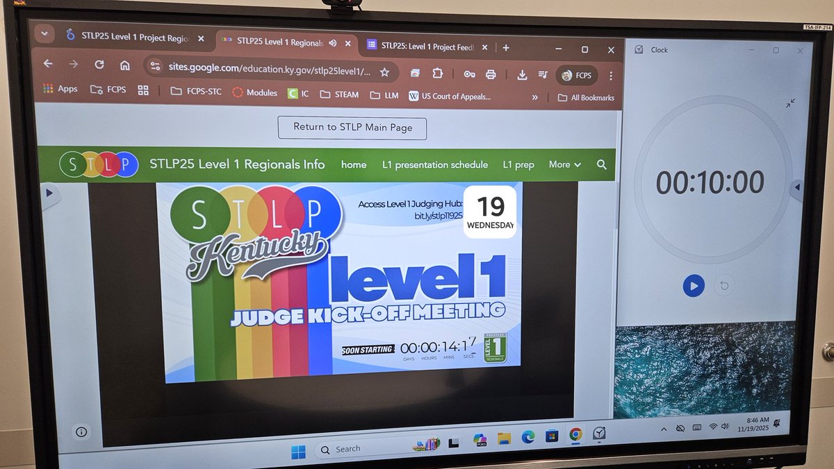 bfwclassroom's tweet image. It&apos;s @STLPKentucky Level1 judging day. Good Luck to everyone. Really excited to see what other schools have been planing for the year. #RoadToRupp2026STLP