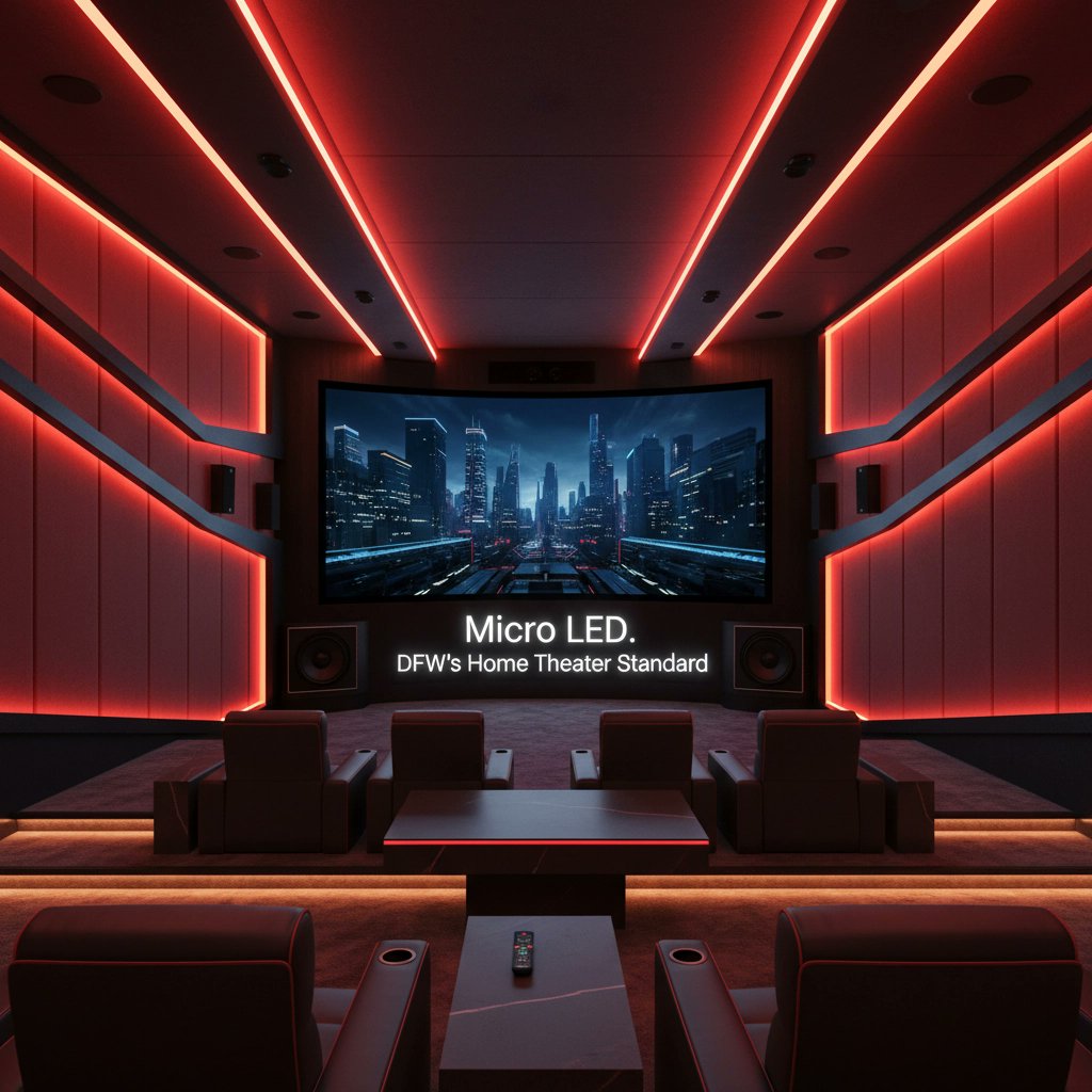 21stav_com's tweet image. Level up your DFW home 🔥 Micro LED (Awall + LeCede) brings 100&quot;+ cinematic brilliance inside &amp;amp; out. Home theater, outdoor movies, luxury installs: handled by 21st Century AV’s experts. Ready for the ultimate upgrade? #MicroLED #DFW #HomeTheater #LuxuryLiving