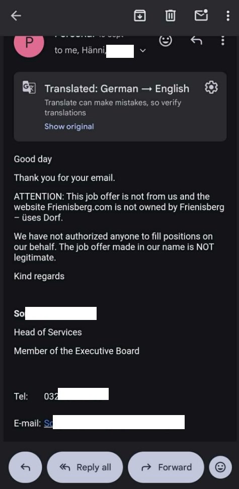 CrimeWatchZW's tweet image. Hello Crime Watch. I have evidence of an ongoing job placement scam in Harare involving a company called Prime Migration Solutions located in Eastlea. They are collecting $1,000+ per person by claiming to secure overseas jobs in Switzerland, Ireland, Canada and Finland. They…