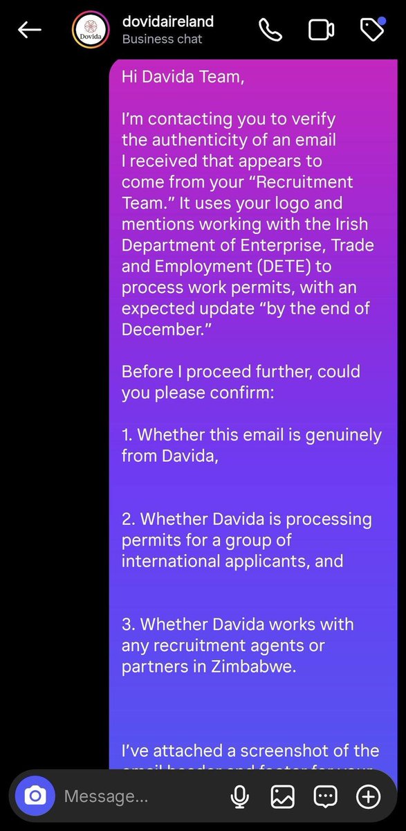CrimeWatchZW's tweet image. Hello Crime Watch. I have evidence of an ongoing job placement scam in Harare involving a company called Prime Migration Solutions located in Eastlea. They are collecting $1,000+ per person by claiming to secure overseas jobs in Switzerland, Ireland, Canada and Finland. They…