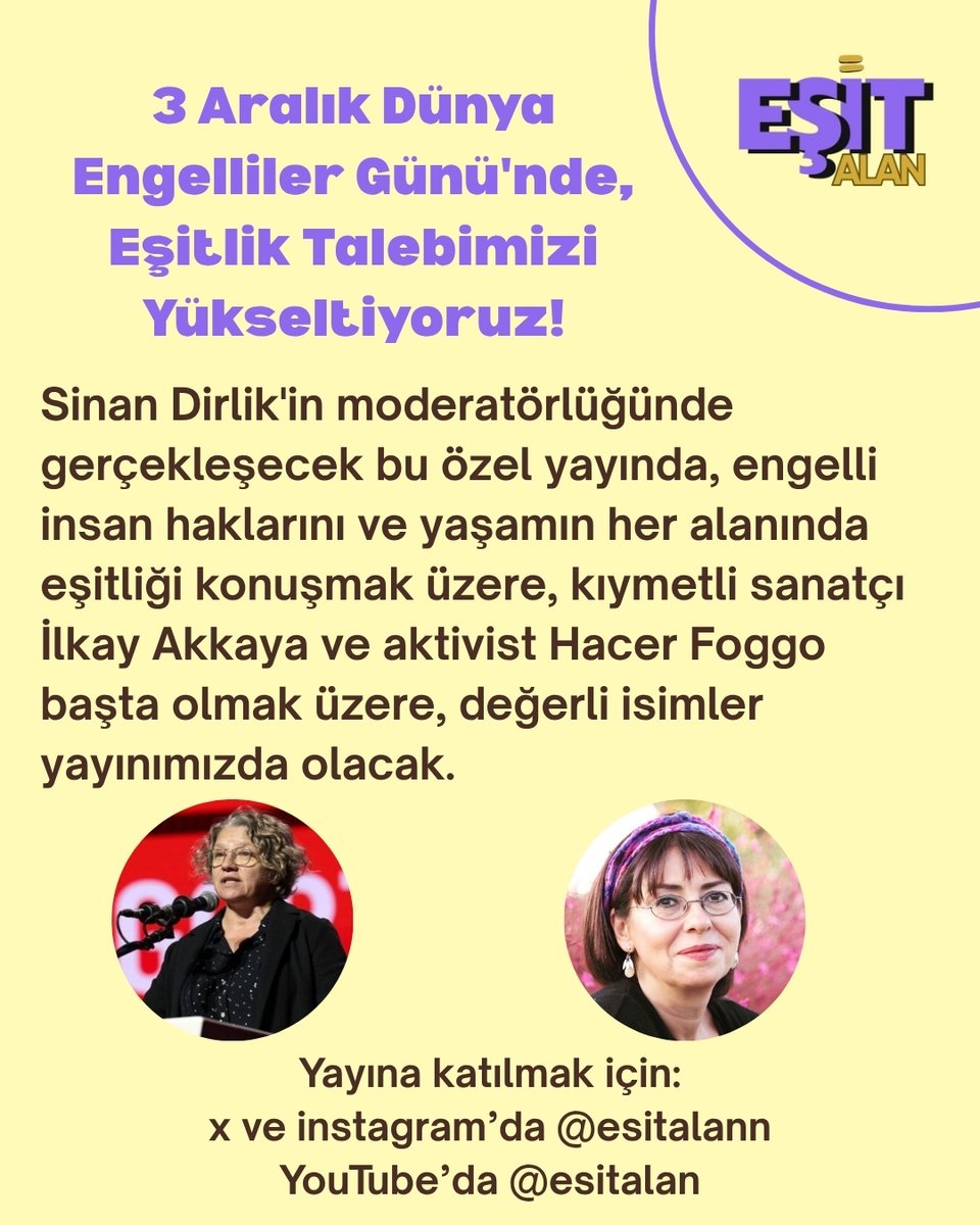 Eşit Alan tweet media