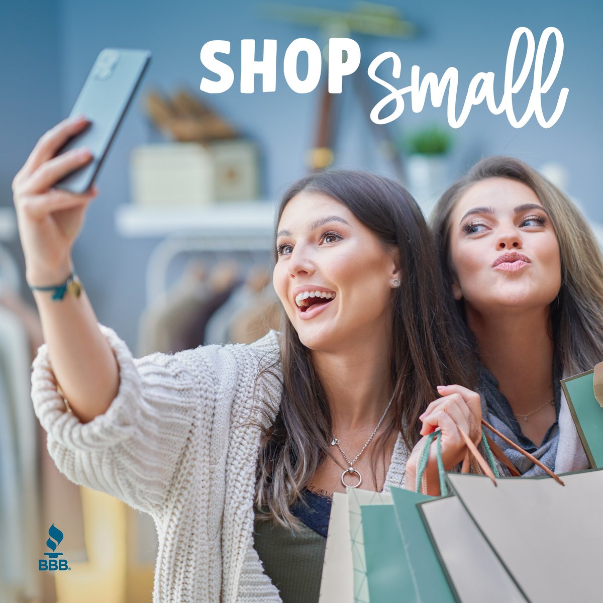BBBColaChas's tweet image. Shop small on Small Business Saturday! Discover unique finds, and make a big impact by supporting local businesses. While you are out, don’t forget to take a selfie at your favorite small business and post it on social media with the hashtags #BBBColaChas #ShopSmall.