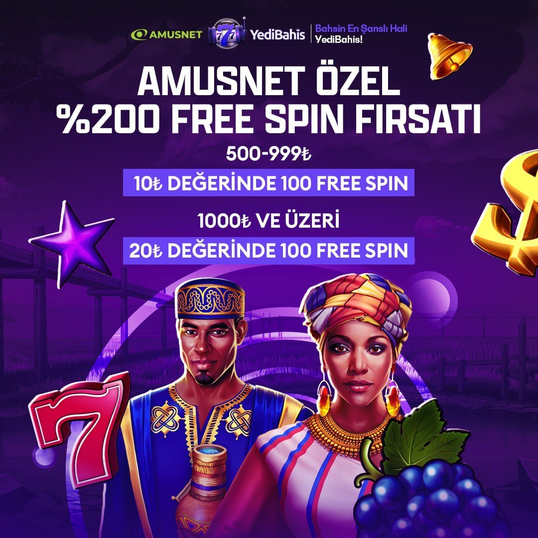 🚨Yedibahis Üyelerine Özel Amusnet Şenliği Devam Ediyor!

⭐️500 – 999₺ arasındaki yatırımlarınıza 10₺ değerinde 100 Free Spin
⭐️1000₺ ve üzeri yatırımlarınıza 20₺ değerinde 100 Free Spin

🎰Flaming Hot &amp; 40 Super Hot Oyunlarında Geçerli.