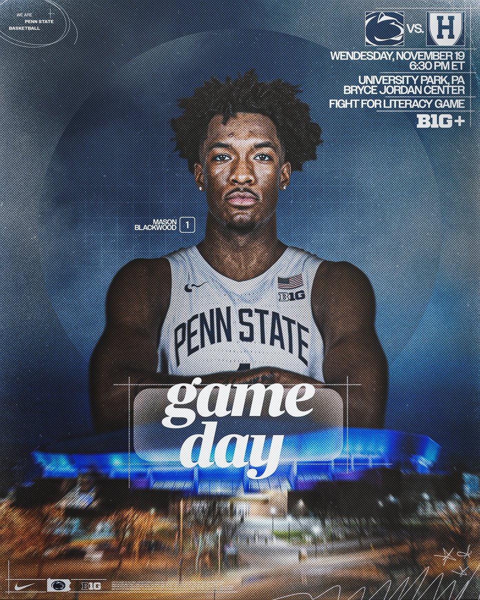 GOOD MORNING! IT’S GAME DAY! ⏰ 

💻 gopsu.us/WatchPSUvsHarv…
📊 gopsu.us/MBBLiveStatsHa…
📻 gopsu.us/PennStateLionV…

#WeAre