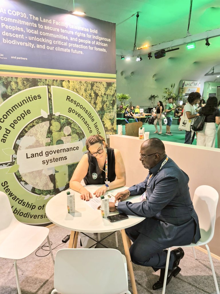 NepadAprmKenya's tweet photo. At #COP30 in Belém, Brazil, @NepadAprmKenya underscored that sustainable development and good governance are key to achieving real climate action. #CEO, Amb. Dr. Samori Okwiya and Mr. Frankline Kaburu represented #Kenya in advancing strong land governance and climate resilience. https://t.co/FTHmnHEh2f
