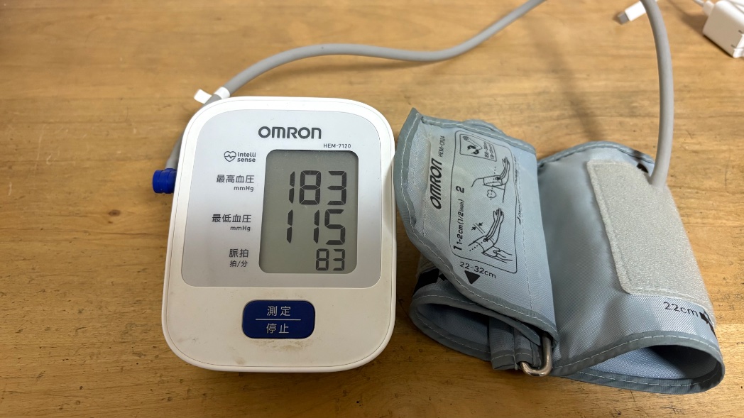 久々に高い血圧が出た。今年に入ってから最大。
経験上、冬は血圧が上がるので気を付けなければならない。